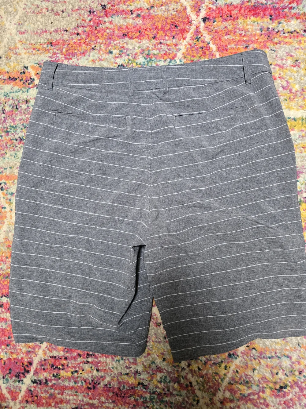 Goodfellow & Co Gray Striped Swim Shorts